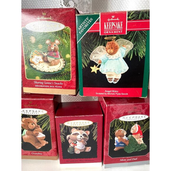 Hallmark Keepsake Teddyt Bear lot 5 figurines - Picture 1 of 11